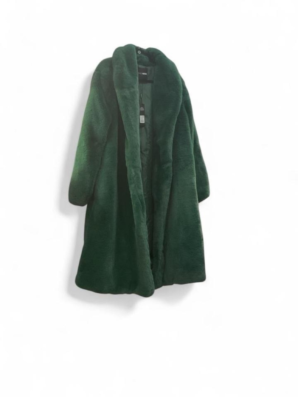Emerald Faux Fur Long Coat - Women Jackets & Coats